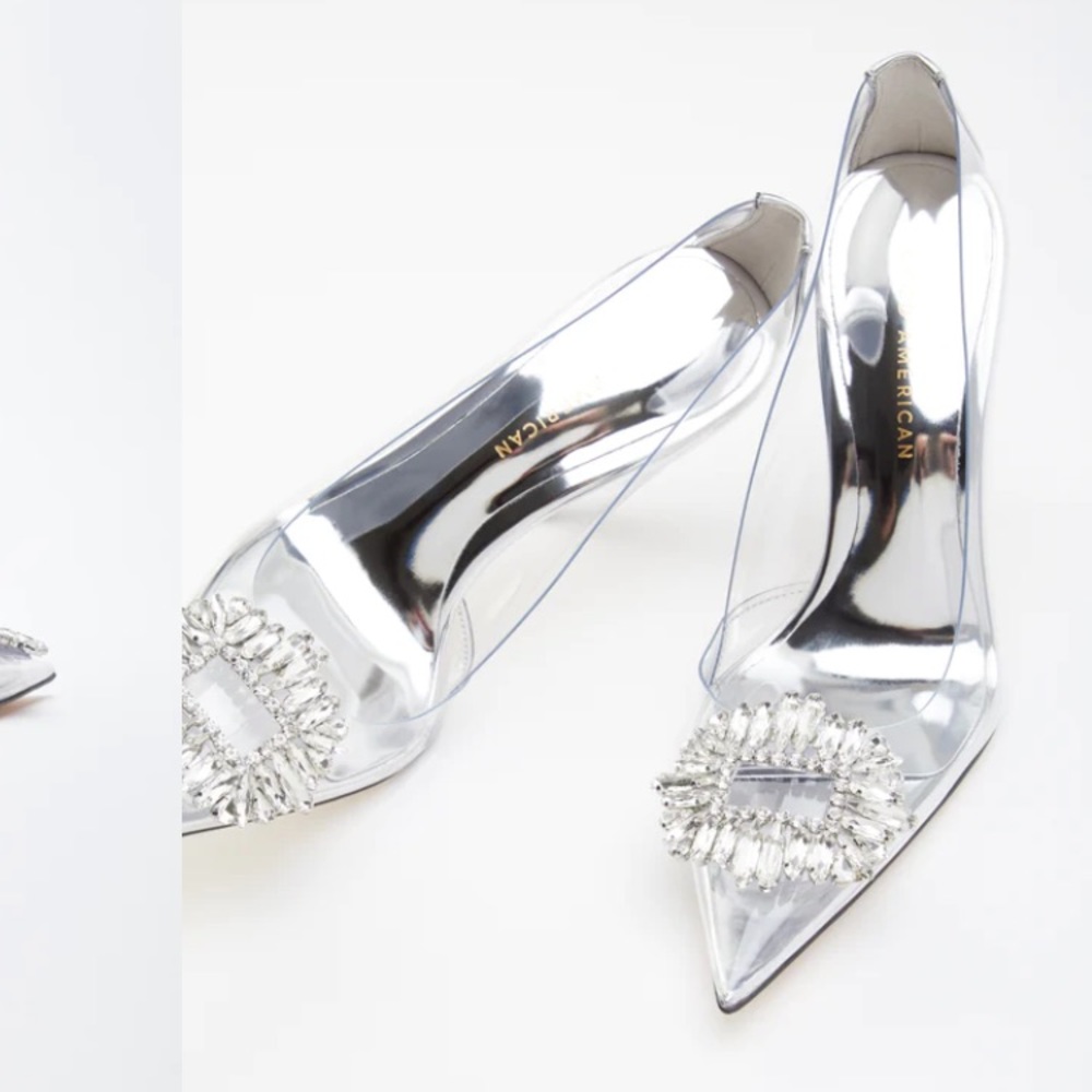 NWT! Good American Cinderella 002 heels